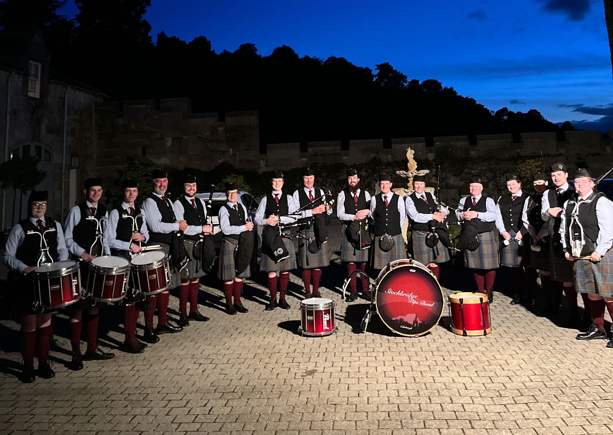 Stockbridge Pipe Band - Dundas Castle - Aug 2024